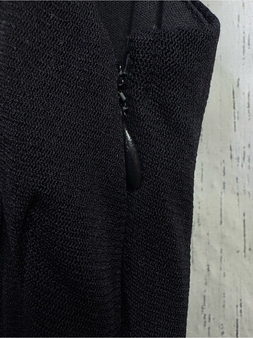 Sangria Y2K Black Ruched Ruffle Lace Sequin Midi Dress Fairy Goth Stretch 10 - Picture 12 of 14